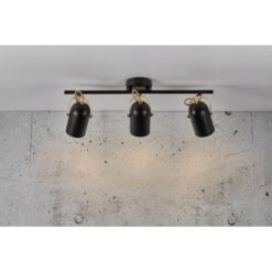 Nordlux Lotus 3-Spot  Σποτ Φωτιστικό  Μαύρο/ Ορείχαλκος  E14  Μεταλλικό –  50120103