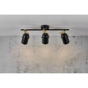 Nordlux Lotus 3-Spot  Σποτ Φωτιστικό  Μαύρο/ Ορείχαλκος  E14  Μεταλλικό –  50120103