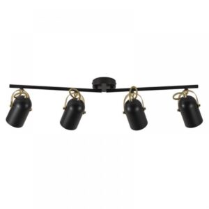 Nordlux Lotus 4-Spot  Σποτ Φωτιστικό  Μαύρο/ Ορείχαλκος  E14  Μεταλλικό –  50130103