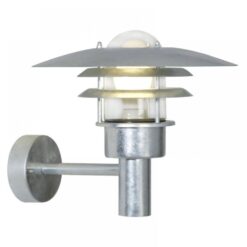 Nordlux Lønstrup 32 Sensor Φωτιστικό Τοίχου Γαλβανιζέ E27  Γυαλί –  71412031
