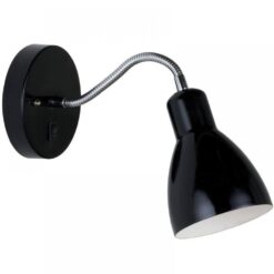 Nordlux Cyclone Φωτιστικό Τοίχου Μαύρο E14 Dimmable   –  72991003