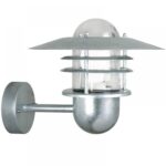 Nordlux Agger Φωτιστικό Τοίχου Γαλβανιζέ IP54 E27  Γυαλί –  74481031