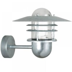 Nordlux Agger Φωτιστικό Τοίχου Γαλβανιζέ IP54 E27  Γυαλί –  74481031