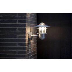 Nordlux Agger Sensor Φωτιστικό Τοίχου Γαλβανιζέ IP54 E27 Αισθητήρα Κίνησης –  74501031