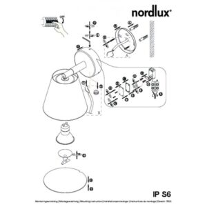 Nordlux Ip S6  Φωτιστικό Μπάνιου  Νικελ Ματ  GU10  Μεταλλικό/Πλαστικό –  78531032