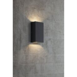 Nordlux Rold Flat Φωτιστικό Τοίχου Μαύρο LED 375lm Γυάλινο/Μεταλλικό –  84151003