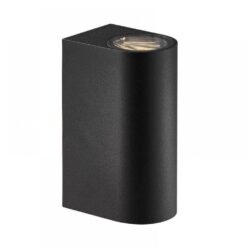 Nordlux Asbol Round Φωτιστικό Τοίχου Μαύρο IP44 LED 6.5W 3000K –  84971003