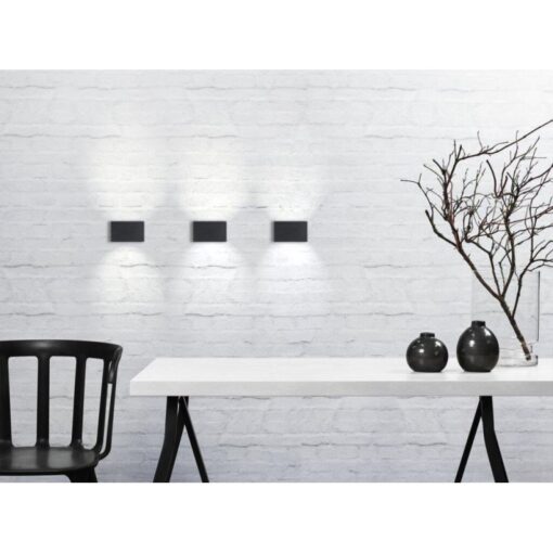 Nordlux Nene Φωτιστικό Τοίχου Μαύρο IP54 LED 48W 3000K-  872723