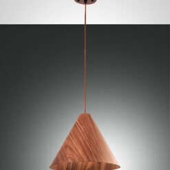 Κρεμαστό Φωτιστικό   Fabas Luce Esino E27 Ξύλο     – 3630-45-130