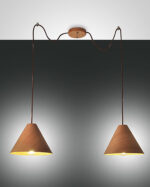 Κρεμαστό Φωτιστικό   Fabas Luce Esino 2X E27 Ξύλο     – 3630-46-130