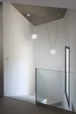 Faro Barcelona MINE GLASS SPACE Κρεμαστό 2Φωτο Φωτιστικό, Λευκού Χρώματος- 28375-2L