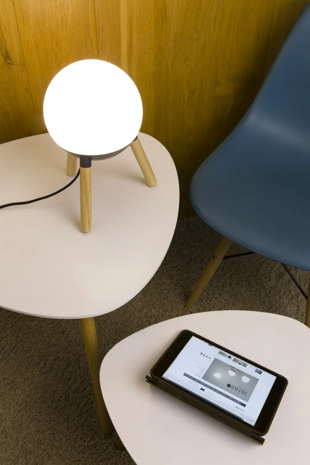 Faro Barcelona MINE GLASS Επιτραπέζιο Φωτιστικό, Γκρι Χρώματος – 28379