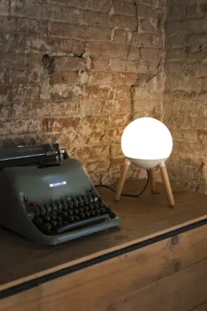 Faro Barcelona MINE GLASS Επιτραπέζιο Φωτιστικό Λευκού Χρώματος – 28378