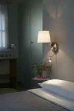 Faro Barcelona BERNI Επιτοίχιο Φωτιστικό E27 με Αναγνώστη LED 3W 3000K Χρώματος Νικελ – 29331