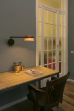 Faro Barcelona LOOP Επιτοίχιο Αρθρωτό Φωτιστικό, Step Dimmable, Ξύλινη Απόχρωση LED 6W 2700K – 29566
