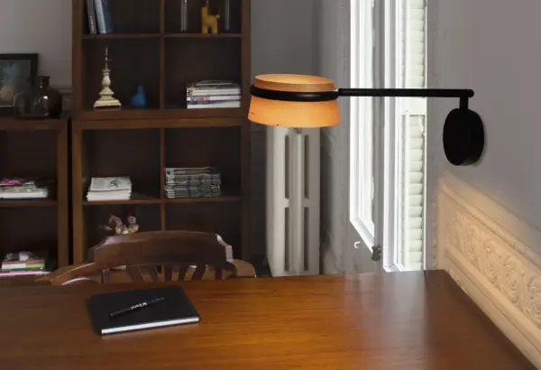 Faro Barcelona LOOP Επιτοίχιο Αρθρωτό Φωτιστικό, Step Dimmable, Ξύλινη Απόχρωση LED 6W 2700K – 29566