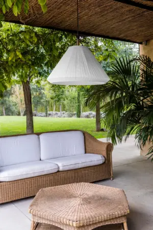 Faro Barcelona HUE OUT Κρεμαστό Φωτιστικό, Εξωτερικού Χώρου, Κρεμ Χρώματος- 71579C-05