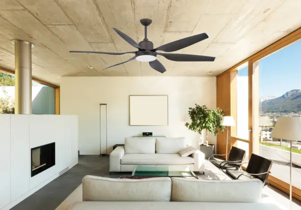 Faro Barcelona TILOS XL Ανεμιστήρας Οροφής, με Φως, Με Τηλεχειριστήριο, Σκούρου Καφέ Χρώματος- 33466A