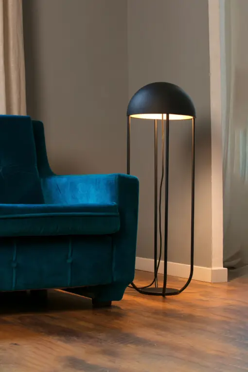 Faro Barcelona JELLYFISH Επιδαπέδιο Φωτιστικό, Μαύρου- Χρυσού Χρώματος LED 6W 3000K – 24521