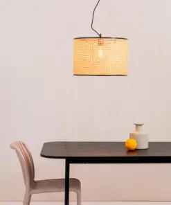 Faro Barcelona MAMBO Κρεμαστό Φωτιστικό Μαύρου-Ρατταν Χρώματος – 64314-49