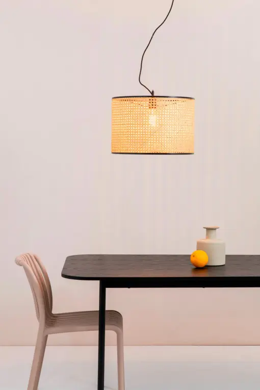 Faro Barcelona MAMBO Κρεμαστό Φωτιστικό Μαύρου-Ρατταν Χρώματος – 64314-49