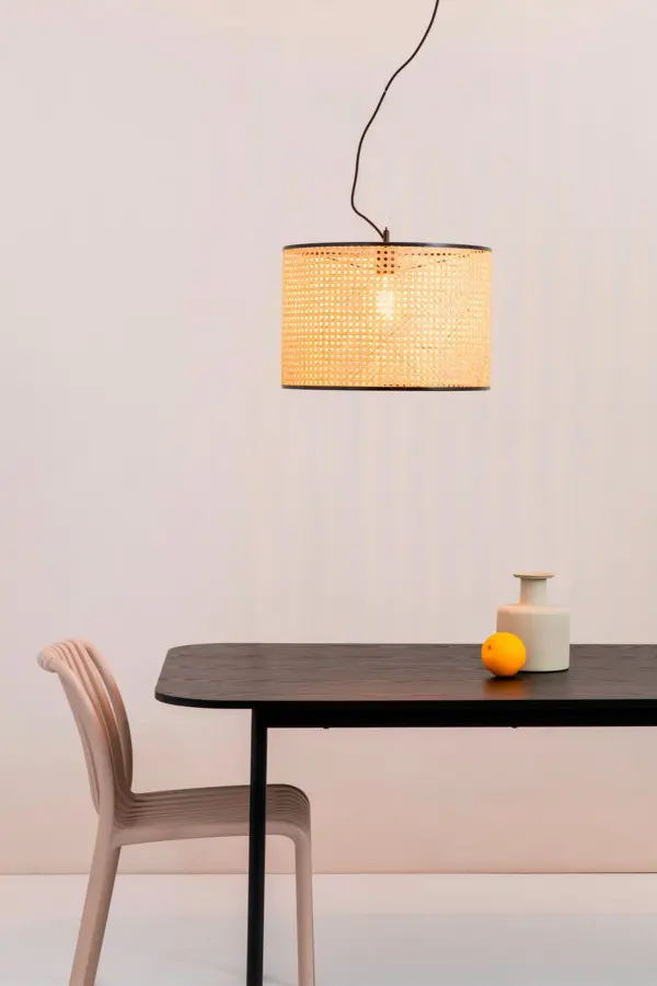 Faro Barcelona MAMBO Κρεμαστό Φωτιστικό Μαύρου-Ρατταν Χρώματος – 64314-49