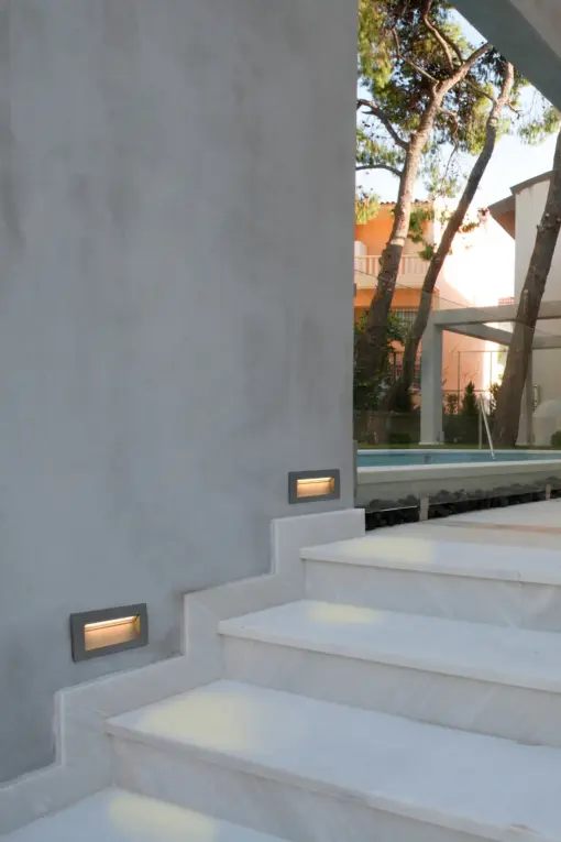 Faro Barcelona SEDNA RCT Χωνευτό Φωτιστικό Τοίχου, Αδιάβροχο, Σκούρου Γκρι Χρώματος, LED 3W 3000K, IP65 – 70147