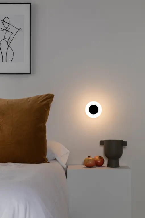 Faro Barcelona Φωτιστικό Τοίχου Moy LED 4W Μαύρο IP44 3000K FARO – 40093