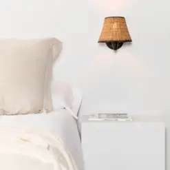 Faro Barcelona MAMBO Επιτοίχιο Φωτιστικό Χρώματος Ρατταν – 64307