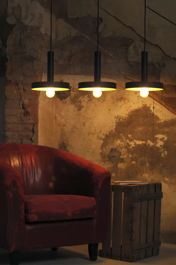 Faro Barcelona WHIZZ Κρεμαστό 3Φωτο Φωτιστικό, Μαύρου-Χρυσού Χρώματος – 20160-3L