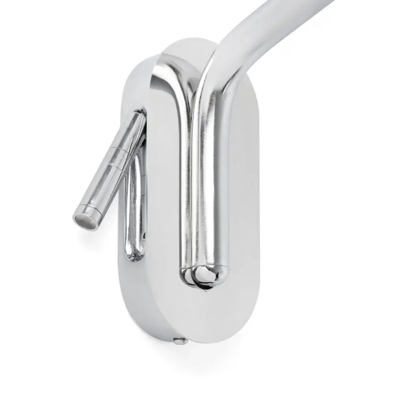 Faro Barcelona ETERNA Επιτοίχιο Φωτιστικό Χρωμίου- Μπεζ Χρώματος με Δεξί Αναγνώστη – 24006-11