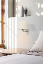 Faro Barcelona MONTREAL Επιτοίχιο Φωτιστικό, Χρωμίου-Λευκού Χρώματος – 24031-02