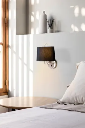 Faro Barcelona MONTREAL Επιτοίχιο Φωτιστικό Μαύρου Χρώματος 24031-03