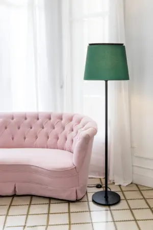 Faro Barcelona SAVOY Φωτιστικό Δαπέδου Μαύρου-Πράσινου Χρώματος- 20307-87