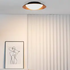 Faro Barcelona SIDE LED Φωτιστικό Οροφής, Μαύρου- Μπρονζέ Χρώματος 17W 3000K- 62147