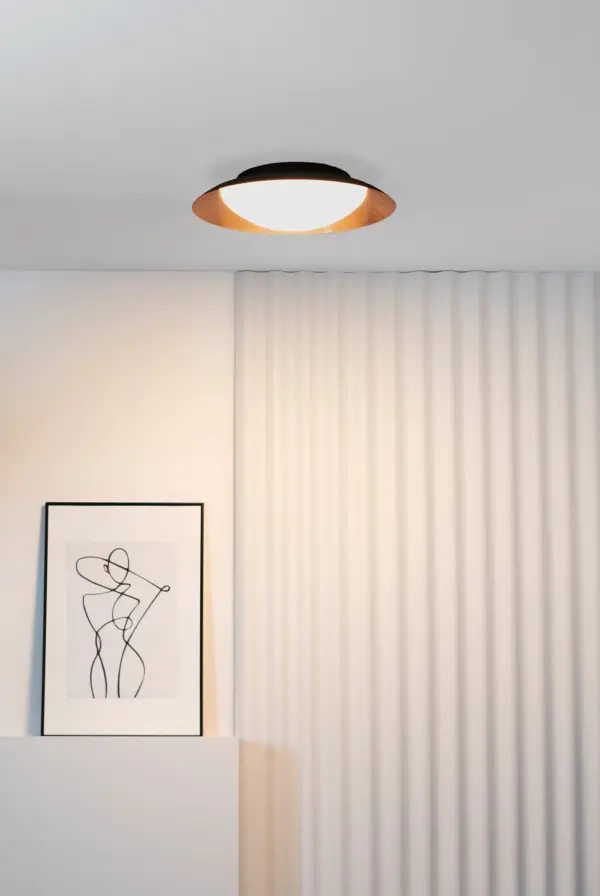 Faro Barcelona SIDE LED Φωτιστικό Οροφής, Μαύρου- Μπρονζέ Χρώματος 17W 3000K- 62147