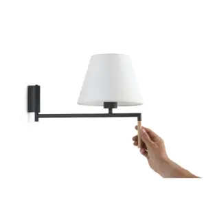 Faro Barcelona RON Επιτοίχιο Φωτιστικό Λευκού Χρώματος, Περιστρεφόμενο – 64400-10