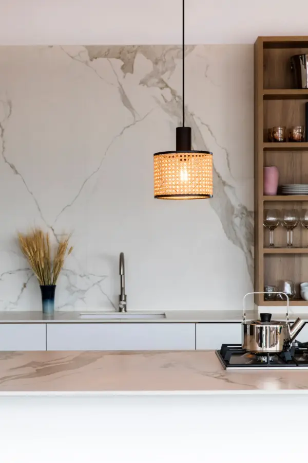 Faro Barcelona MAMBO Κρεμαστό Φωτιστικό Μαύρου-Ρατταν Χρώματος 68604-47