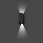 Faro Barcelona BLIND Επιτοίχιο Φωτιστικό Εξωτερικού Χώρου ,IP65, Σκούρου Γκρι Χρώματος, LED 3000K- 70634