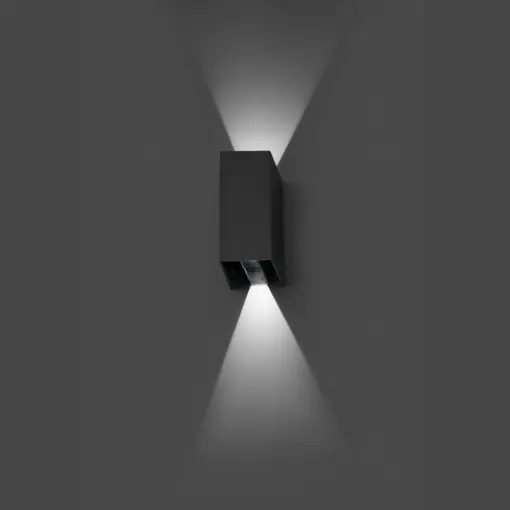 Faro Barcelona BLIND Επιτοίχιο Φωτιστικό Εξωτερικού Χώρου ,IP65, Σκούρου Γκρι Χρώματος, LED 3000K- 70634