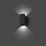 Faro Barcelona BLIND Επιτοίχιο Φωτιστικό Εξωτερικού Χώρου ,IP65, Σκούρου Γκρι Χρώματος, LED 3000K- 70634