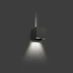 Faro Barcelona OLAN Επιτοίχιο Φωτιστικό Εξωτερικού Χώρου IP65, Σκούρου Γκρι Χρώματος, LED 3000K IP65 – 70637