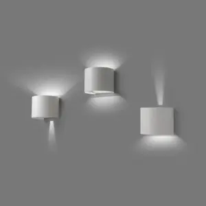 Faro Barcelona SUNSET Επιτοίχιο Φωτιστικό Εξωτερικού Χώρου Λευκού Χρώματος LED 3000K IP54 – 70686