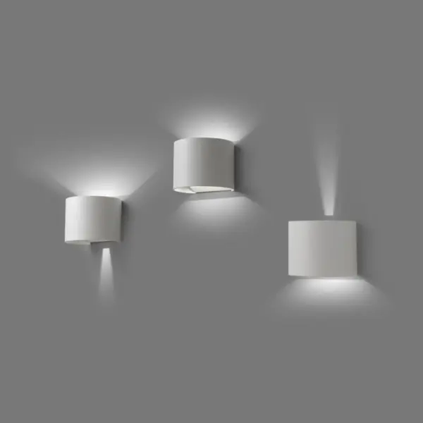 Faro Barcelona SUNSET Επιτοίχιο Φωτιστικό Εξωτερικού Χώρου Λευκού Χρώματος LED 3000K IP54 – 70686