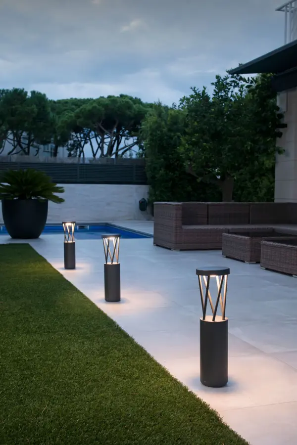 Faro Barcelona TWIST Επιδαπέδιο Φωτιστικό Κήπου, IP65, Σκούρου Γκρι Χρώματος LED 10W 3000K- 71286