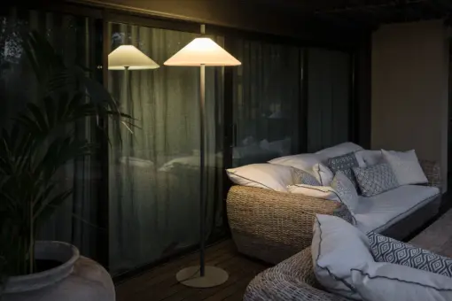 Faro Barcelona HUE OUT Επιδαπέδιο Φωτιστικό Εξωτερικού Χώρου, IP44, Χρώματος Σκούρο Γκρι – 71569-01