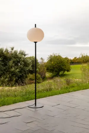 Faro Barcelona HUE OUT Επιδαπέδιο Φωτιστικό Εξωτερικού Χώρου, IP44, Χρώματος Σκούρο Γκρι-Κρεμ- 71569-04