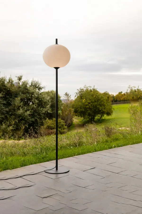 Faro Barcelona HUE OUT Επιδαπέδιο Φωτιστικό Εξωτερικού Χώρου, IP44, Χρώματος Σκούρο Γκρι-Κρεμ- 71569-04