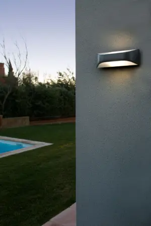 Faro Barcelona VIEW Επιτοίχιο Φωτιστικό, Εξωτερικού Χώρου, Σκούρου Γκρι Χρώματος E27 15W IP44- 71519