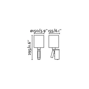 Faro Barcelona ROB Επιτοίχιο Φωτιστικό με LED Αναγνώστη 15W 3000Κ Μπρονζέ Χρώματος – 68496